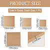 CRASPIRE 4Pcs 4 Sizes MDF Boards AJEW-CP0007-60A-2