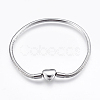 304 Stainless Steel European Style Round Snake Chains Bracelet Making STAS-I097-004A-P-1