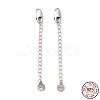 925 Sterling Silver Chain Extenders STER-D036-35AS-1