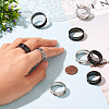  12Pcs 6 Styles 201 Stainless Steel Grooved Finger Ring Settings RJEW-TA0001-04P-14