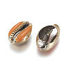 Electroplated Cowrie Shell Beads BSHE-G019-01G-3