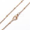 304 Stainless Steel Cable Chain Necklaces NJEW-P147-06G-3