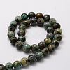 Natural African Turquoise(Jasper) Round Beads Strands G-E329-8mm-41-2