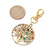 Tree of Life Alloy Pendant Decorations HJEW-JM01933-3