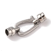 Non-Tarnish 304 Stainless Steel Cord Locks STAS-C109-25P-2