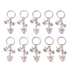 10Pcs 10 Styles Acrylic Keychains KEYC-JKC00762-1