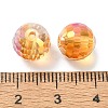 Full Rainbow Plated Glass Beads EGLA-P059-02B-FR02-3