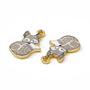 Painted Alloy Pendants PALLOY-P288-05G-02-2