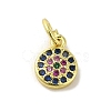 Brass Micro Pave Cubic Zirconia Charms KK-M283-25D-02-1