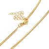 Brass Wheat Chain Necklace NJEW-R260-03G-3