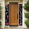 Rectangle Door Wall Hanging Polyester Sign for Festival HJEW-WH0036-02D-7