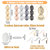 DICOSMETIC DIY Blank Oval Earring Making Kit DIY-DC0002-07-2
