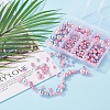 497Pcs 5 Style Rainbow ABS Plastic Imitation Pearl Beads OACR-YW0001-07A-9