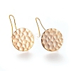 Hammered Brass Earring Hooks X-KK-S345-209-2