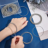Unicraftale 60Pcs Minimalist Steel Spring Chain Stretch Bracelets Set TWIR-UN0001-12P-2