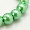 Glass Pearl Round Loose Beads For Jewelry Necklace Craft Making X-HY-6D-B64-1