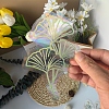 Ginkgo Leaf Rainbow Prism Electrostatic Window Stickers PW-WG2BCCD-01-1