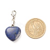 Heart Gemstone Pendant Decorations HJEW-JM00646-3