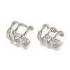 Rack Plating Brass Clip-on Earrings EJEW-R162-25P-1