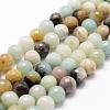 Natural Flower Amazonite Beads Strands G-D840-24-6mm-1