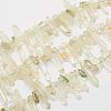 Natural Green Smoky Quartz Beads Strands G-K202-03-1