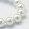 Baking Painted Pearlized Glass Pearl Round Bead Strands X-HY-Q330-8mm-01-3
