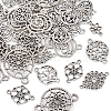 60Pcs 10 Styles Tibetan Style Alloy Connector Charms FIND-TA0002-97-11