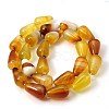 Natural Agate Beads Strands X-G-G319-8x16mm-01-1