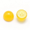 Natural Yellow Agate Cabochons X-G-P393-R17-8MM-2