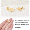 Brass Stud Earring Findings KK-BC0006-63G-3