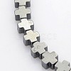 Electroplate Non-magnetic Synthetic Hematite Beads Strands G-J211-M-3