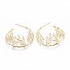 Brass Stud Earrings KK-S345-275-1
