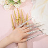 Globleland 20Pcs 2 Colors Iron Finger Nail Rings AJEW-GL0002-27-3