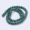 Synthetic Malachite Beads Strands G-D855-02-6mm-2