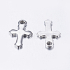 304 Stainless Steel Tiny Cross Charms STAS-L198-27P-2