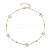 ABS Imitation Pearl Beads Necklaces NJEW-JN04733-4