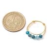 Natural Round Apatite Beaded Finger Rings RJEW-TA00118-02-3