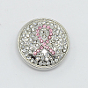 Brass Rhinestone Jewelry Snap Buttons SNAP-F006-01-1