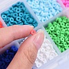 110G 10 Colors Handmade Polymer Clay Beads CLAY-SZ0001-28-5