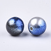 Rainbow ABS Plastic Imitation Pearl Beads OACR-Q174-8mm-11-2