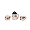 Christmas Snowman Mini Ceramic Tea Sets BOTT-PW0002-123-3