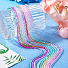 Pandahall 10 Strands 10 Colors Transparent Gradient Color Glass Beads Strands GLAA-TA0001-55-18