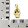 Brass Micro Pave Cubic Zirconia Charms KK-M283-13I-02-3