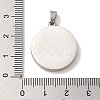 304 Stainless Steel Pendant Cabochons Settings STAS-L272-003P-3