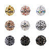Cheriswelry 160Pcs 8 Colors Alloy Rhinestone Beads FIND-CW0001-11-1