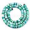 Handmade Polymer Clay Beads Strands CLAY-R089-6mm-094-2