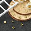 Brass Rhinestone Spacer Beads RB-YW0001-04A-01G-6