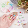 ARRICRAFT 60Pcs 6 Colors Transparent Crackle Acrylic Beads CACR-AR0001-01-3