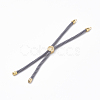 Nylon Twisted Cord Bracelet Making MAK-T003-10G-2