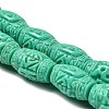 Synthetic Coral Carved Beads CORA-D034-04A-3